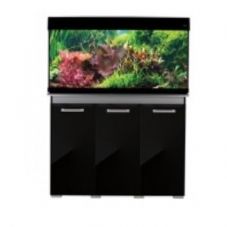 Aqua One AquaVogue 245 Aquarium & Cabinet Black Gloss with Grey EXTERNAL FILTER